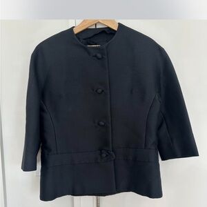 Vintage Nan Duskin Black Blazer/Evening Jacket 60s